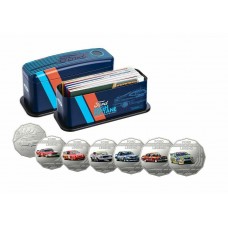 AUSTRALIA 2018 . FIFTY CENTS . 7 COIN SET . FORD MOTORSPORT . HIGH OCTANE